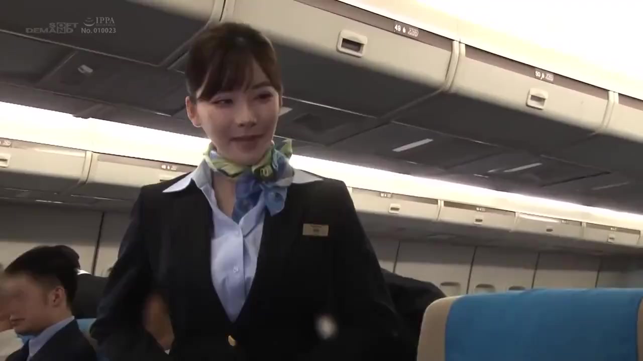 Japanese Stewardess Sex - Stunning hot Japanese stewardess Eimi Fukada is having orgy fuck in plane